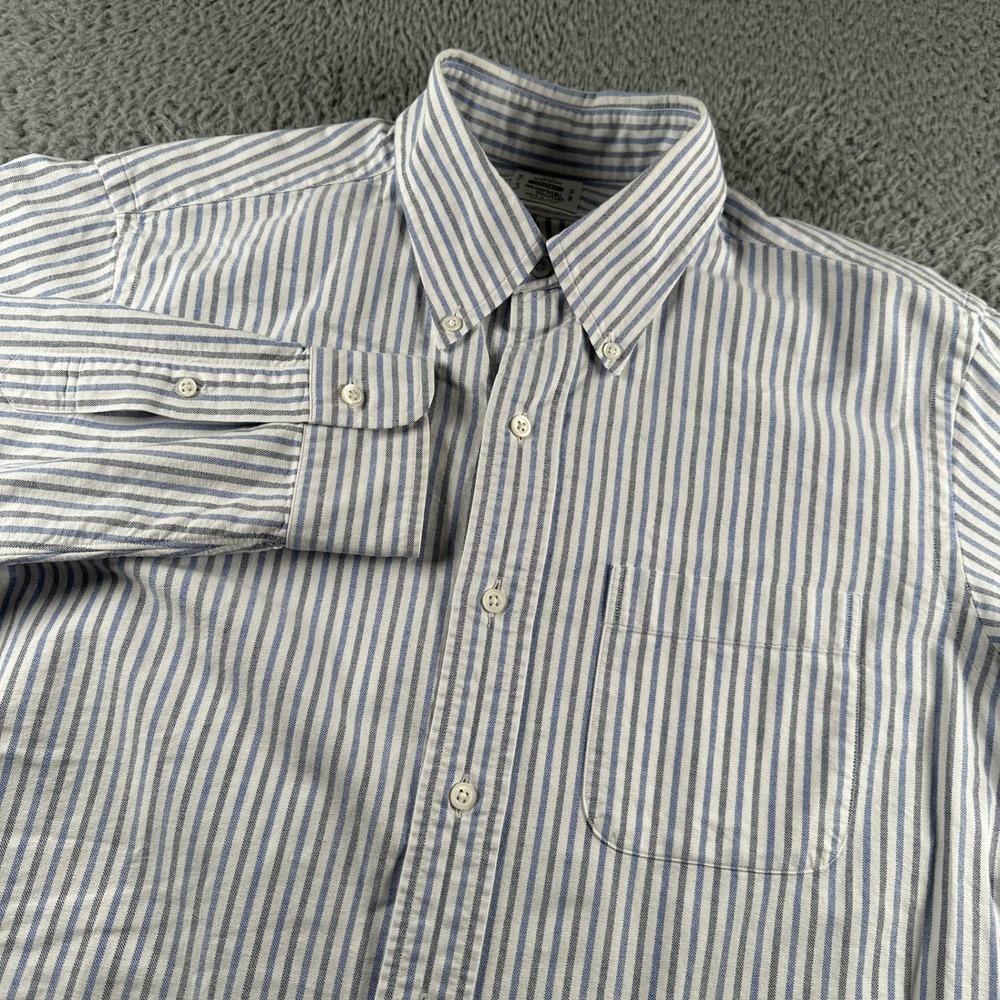 Maker's Shirt 400 Madison Sport Shirt Mens‎ 16.5 Striped Button Down Japan